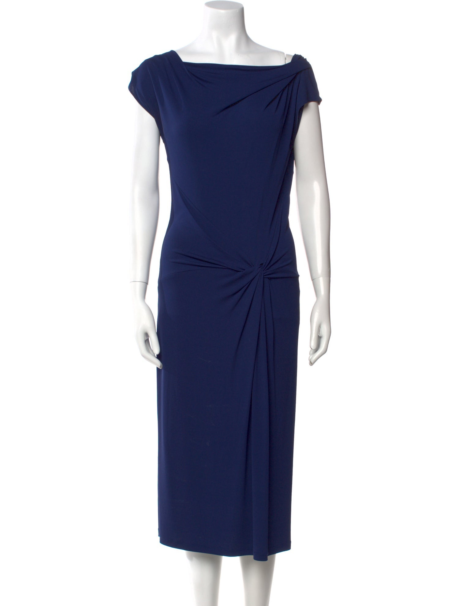 Michael Kors Cowl Neck Midi Length Dress